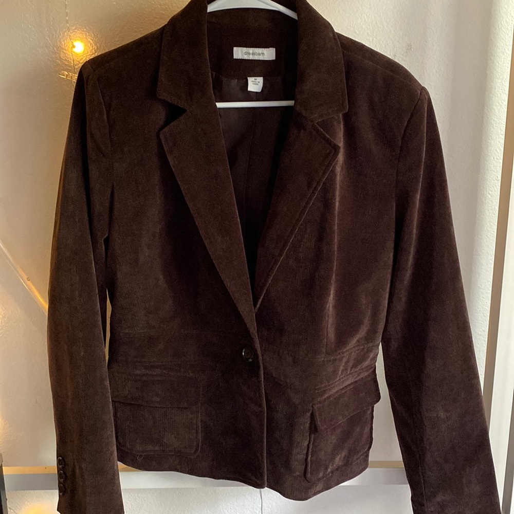 Brown corduroy vintage blazer